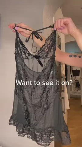 blonde lingerie petite tiktok gif