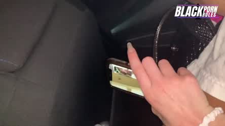 BBC Blonde Car Cheating HD Pierced Piercing Public Tattoo Tongue Fetish Porn GIF