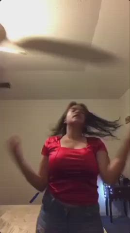 Big Tits Cute Dancing gif