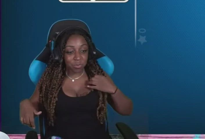 Busty Cleavage Compilation Ebony gif