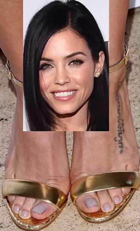 cum on feet cumshot feet fetish jenna dewan gif