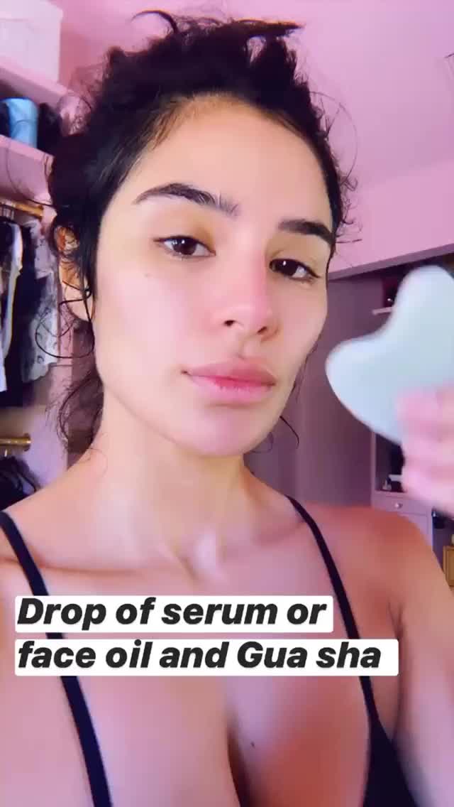 She takes great care of her skin