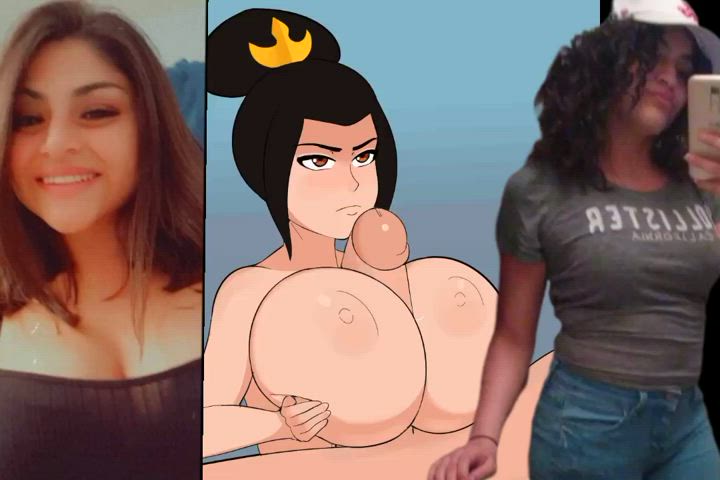 animation babecock big tits boobs brunette cousin latina gif