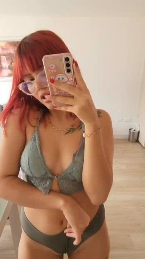 latina onlyfans red hair teen gif