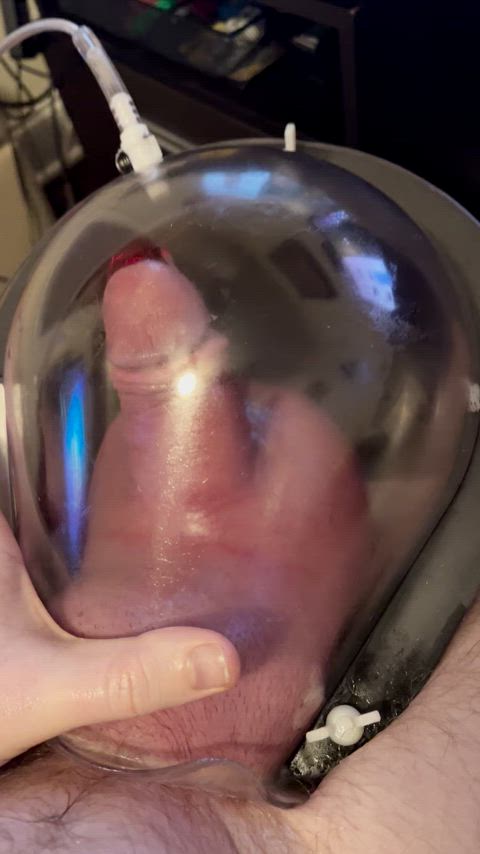 amateur male masturbation penis pump gif