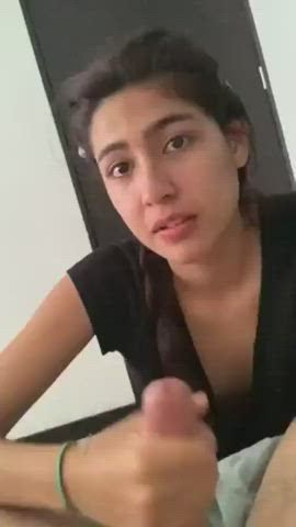 blowjob cum cumshot cute facial handjob humiliation rough slave gif