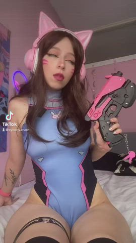 Amateur Cute Dildo Legs OnlyFans Overwatch Pussy Teen TikTok Porn GIF by cyberlycrush