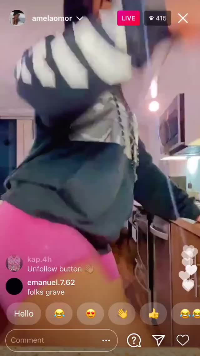 Amela Twerking On IG Live Pt2