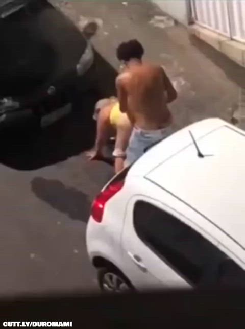 Cheating wife takes bbc in public