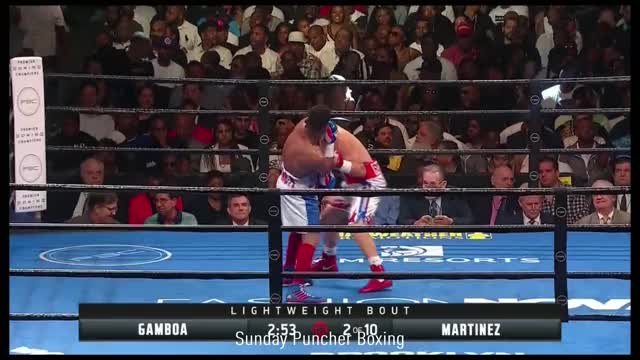 Yuriorkis Gamboa drops and stops Roman Martinez, setting up a likely future showdown