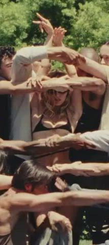 celebrity dancing nipslip gif