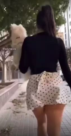 ass public thick thong upskirt gif