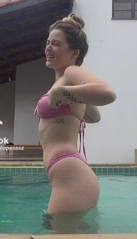 big ass bikini brazilian brother daddy family pussy shaved pussy sister tiktok gif