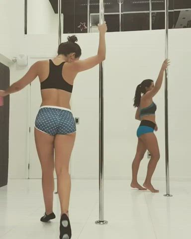 brazilian brunette celebrity pole dance sensual twerking gif