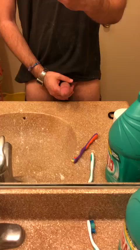 amateur edging precum gif