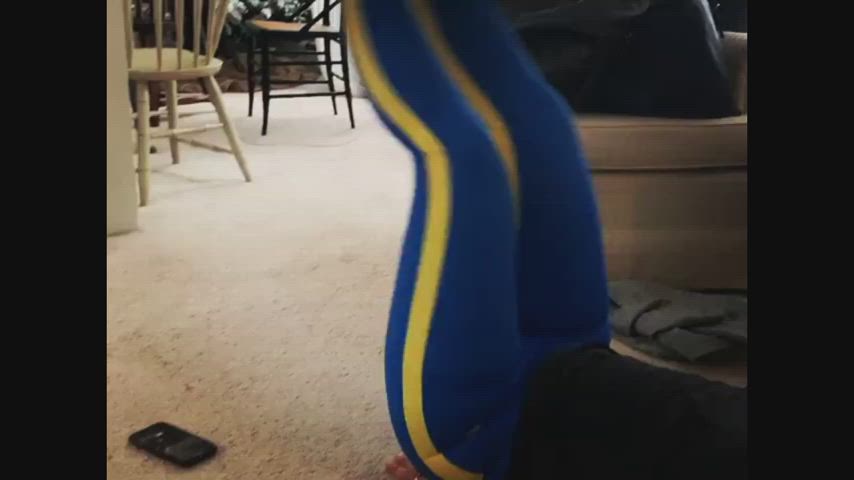 ass yoga yoga pants gif