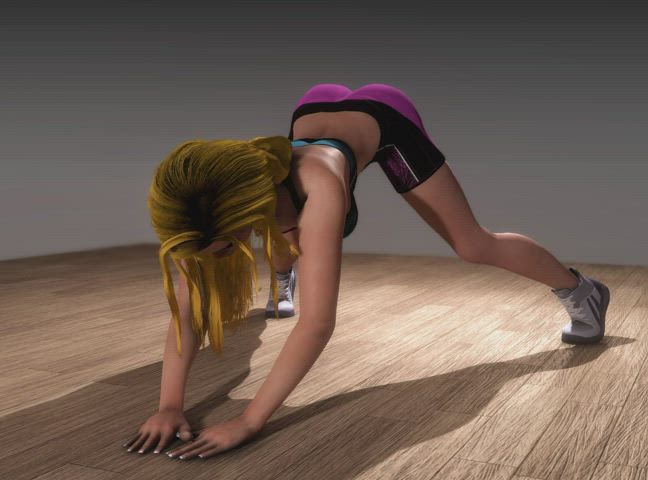 3d animation twerking gif