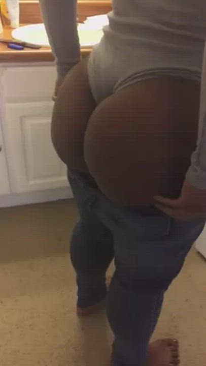 Big Ass Ebony Jeans gif