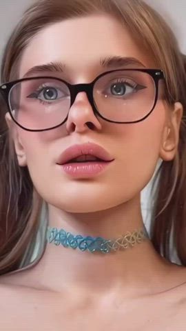 cute glasses tiktok gif