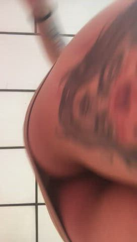 ass asshole shaking tattoo gif