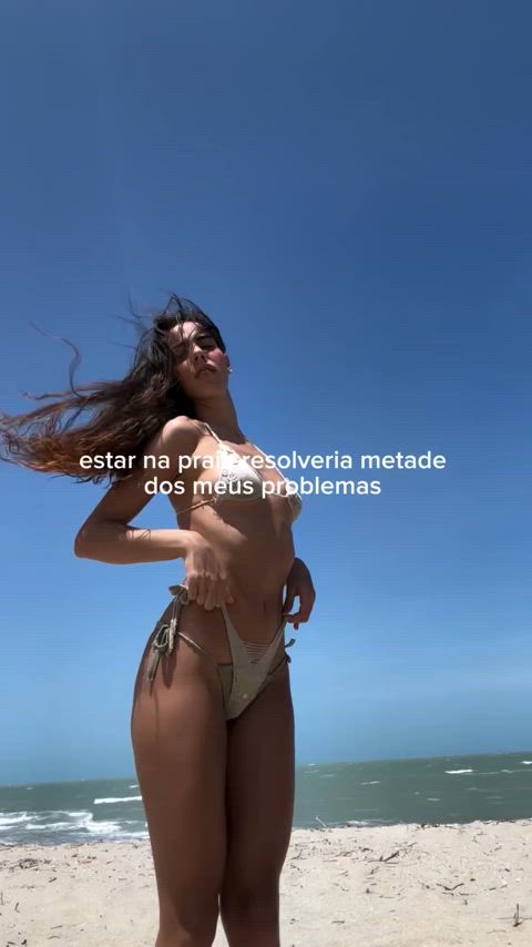 ass beach bikini brazilian celebrity dancing sexy tits latinas gif