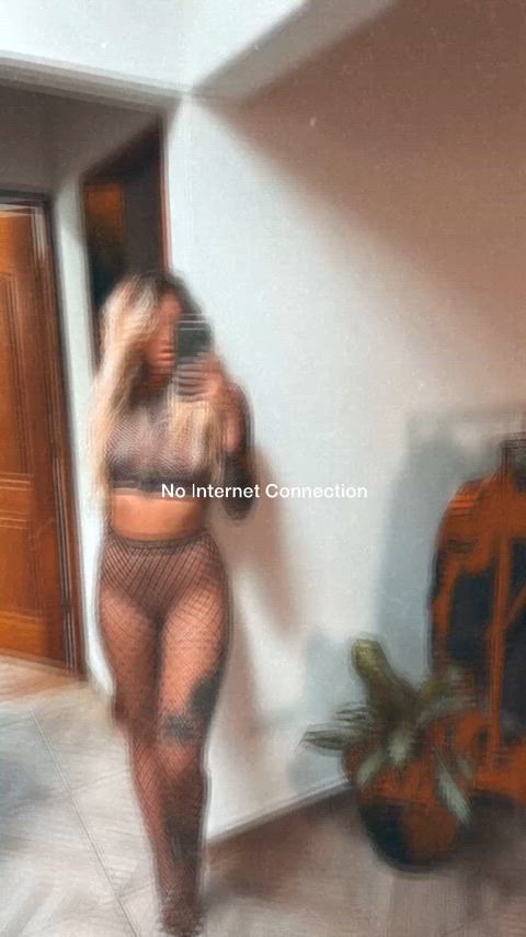 blonde lingerie tease teasing fishnet real-tease onlyfans-creators gif