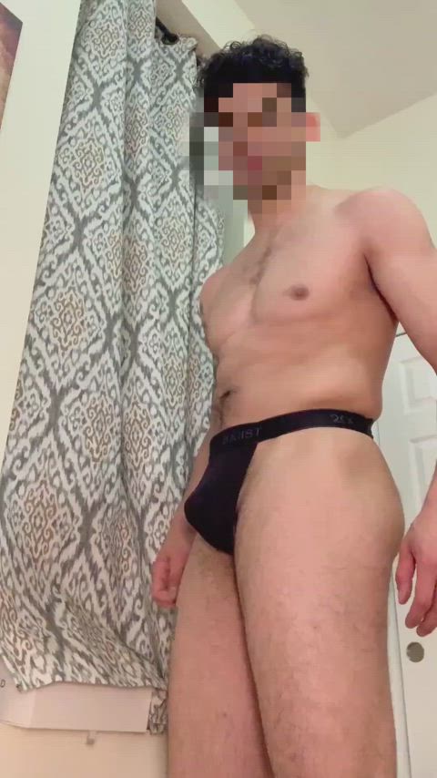 cock exhibitionism exhibitionist male naked solo thick cock thong underwear real-cock