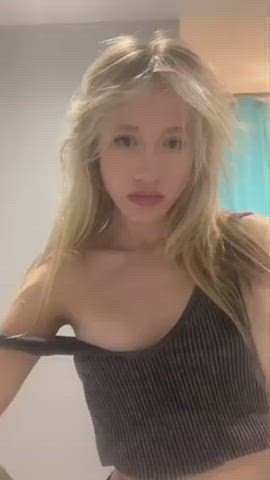 blonde teen tiktok gif