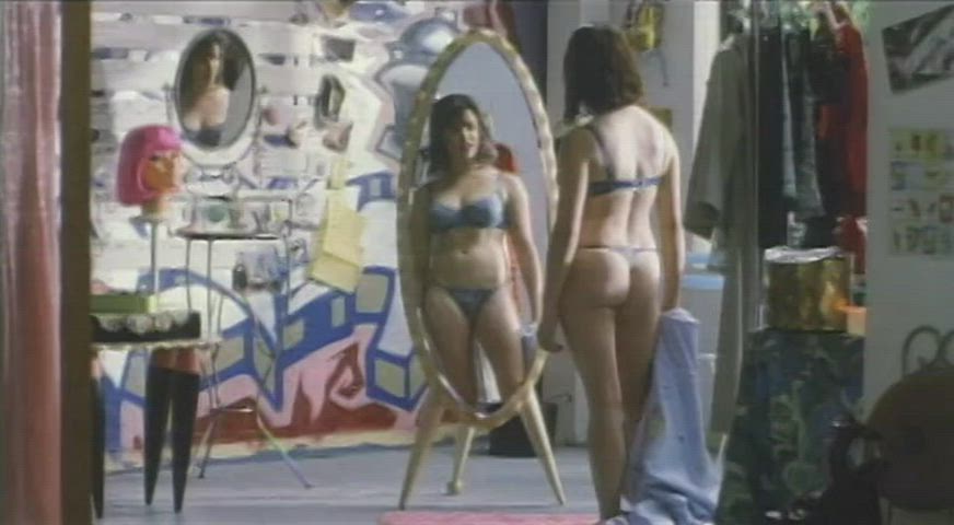 90s porn big ass celebrity thong undressing gif