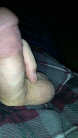Just jacking my little guy, that's all. (Cum vids in my profile tho!)