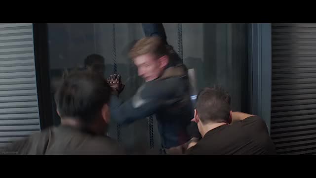 Captain America Elevator Fight Scene - Captain America The Winter Soldier (2014)