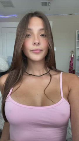 Brunette Nipples Teen gif