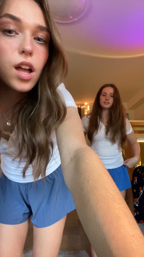 sister skirt tiktok real-girls-on-tiktok gif