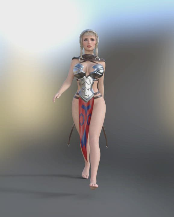 3D Animation Nude Raven gif