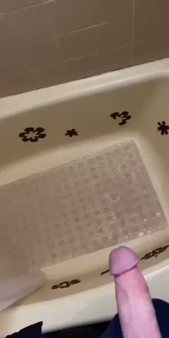 peeing shower solo gif
