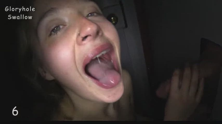 blowjob glory hole teen gif