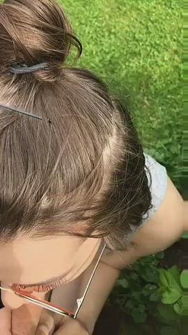 blowjob couple outdoor gif