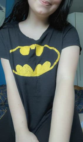 Batman tshirt can hide a lot