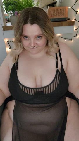 bbw bouncing tits ssbbw gif