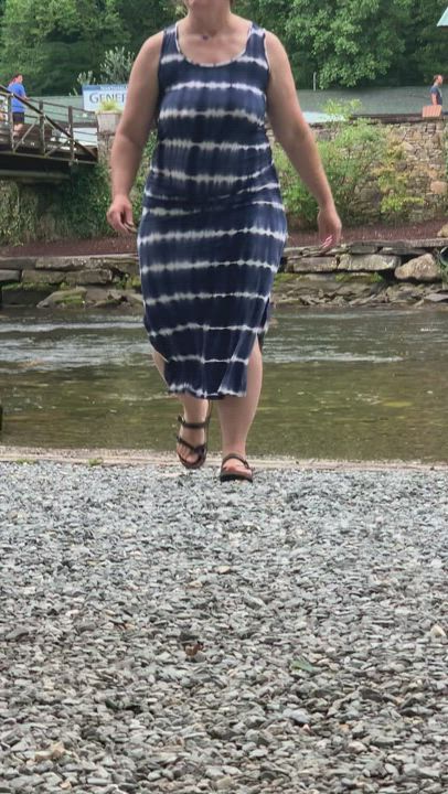 My kitty at Nantahala river. OC Amateur Dress MILF Pokies