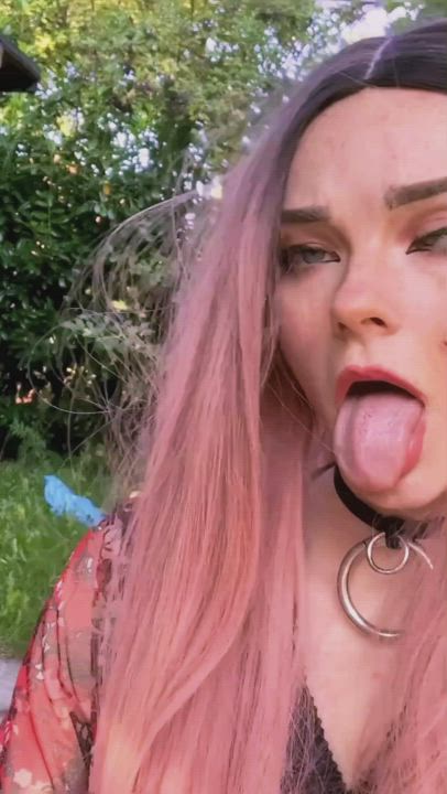 19 Years Old Ahegao Amateur Teen gif