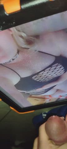 bbw bwc big tits bodysuit cumshot onlyfans solo stockings tribute gif