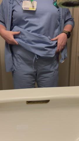 nurse tits titty drop gif