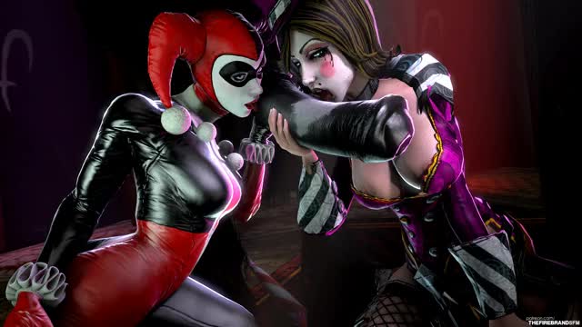 Borderlands - Moxxi and Batman - Harley