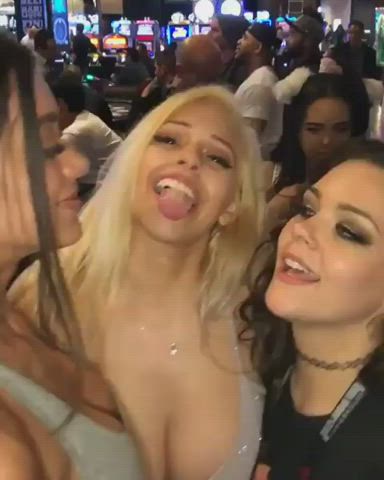 Kiss Lesbian Threesome gif