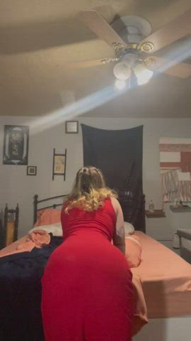 bending over dress tight ass pawg gif