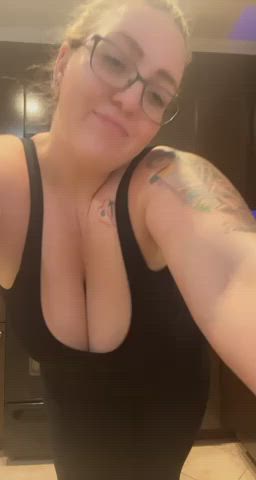 bbw chubby teasing workout gif