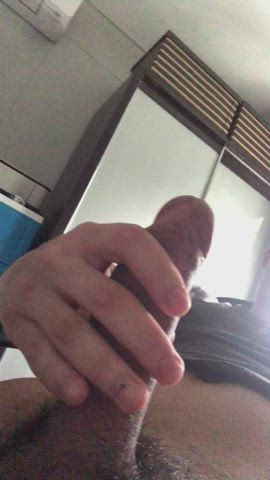 Stroking my big fat cock [19]