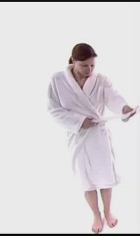 british redhead robe undressing gif