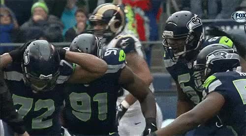 Michael Bennett Seattle Seahawk Grinding On That Ho